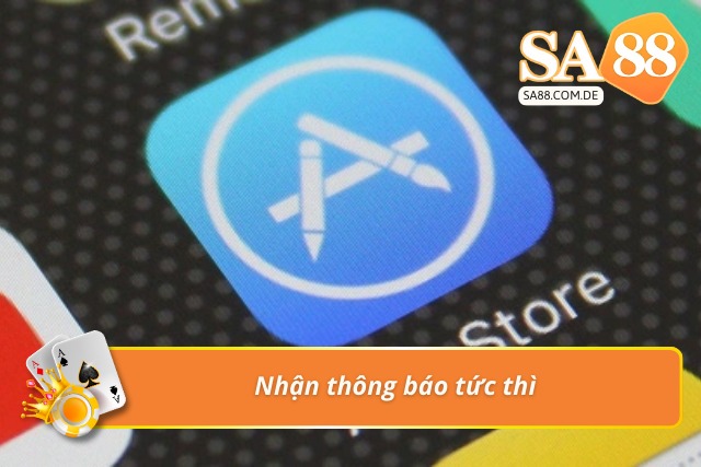 Cài đặt ứng dụng để nhận thông báo sự kiện tức thì